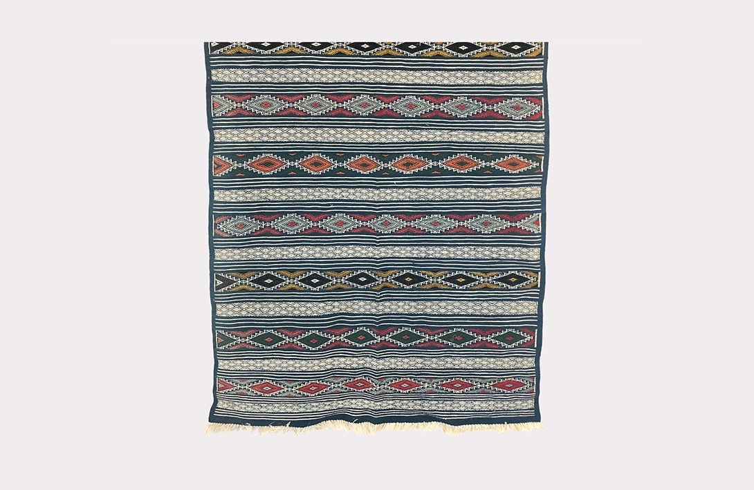 Foto Green Kelim Carpet 215 x 123cm 0155