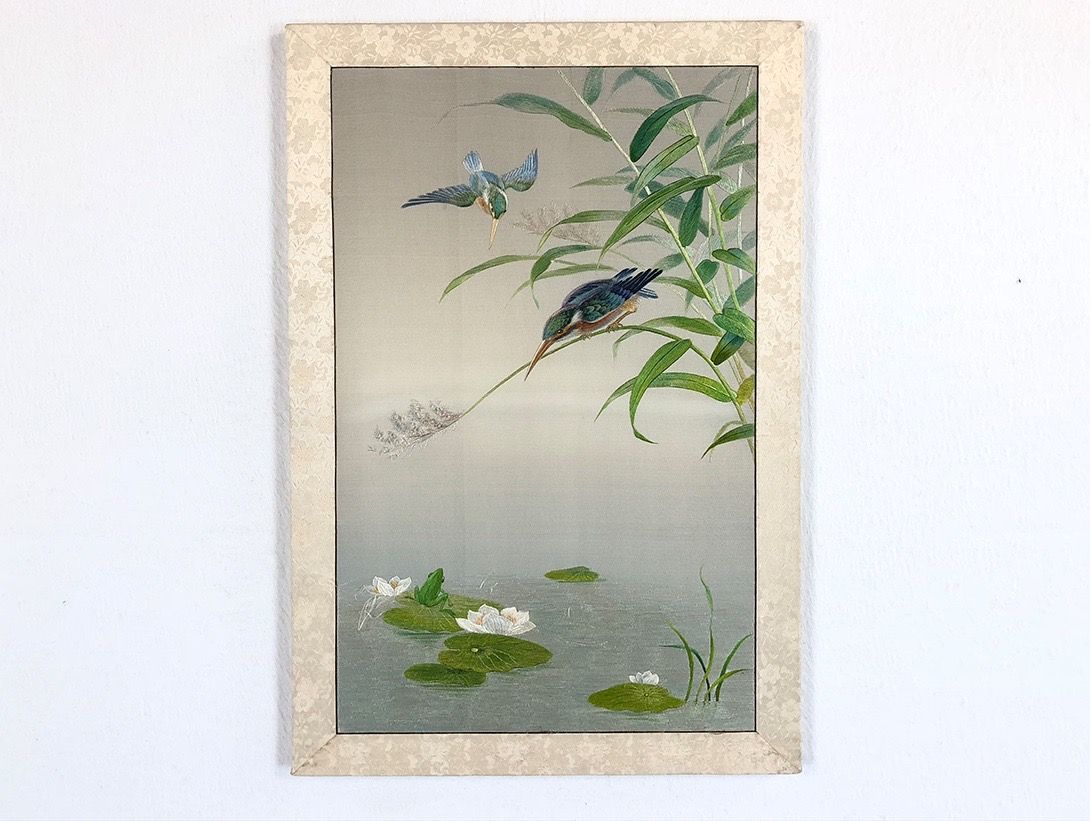Foto Chinese Embroidery Birds At a Lake h57x39 24A65