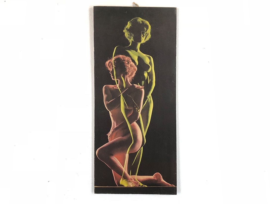 Foto Pop Art Two Toned Layered Photo of Naked Woman New York 1964