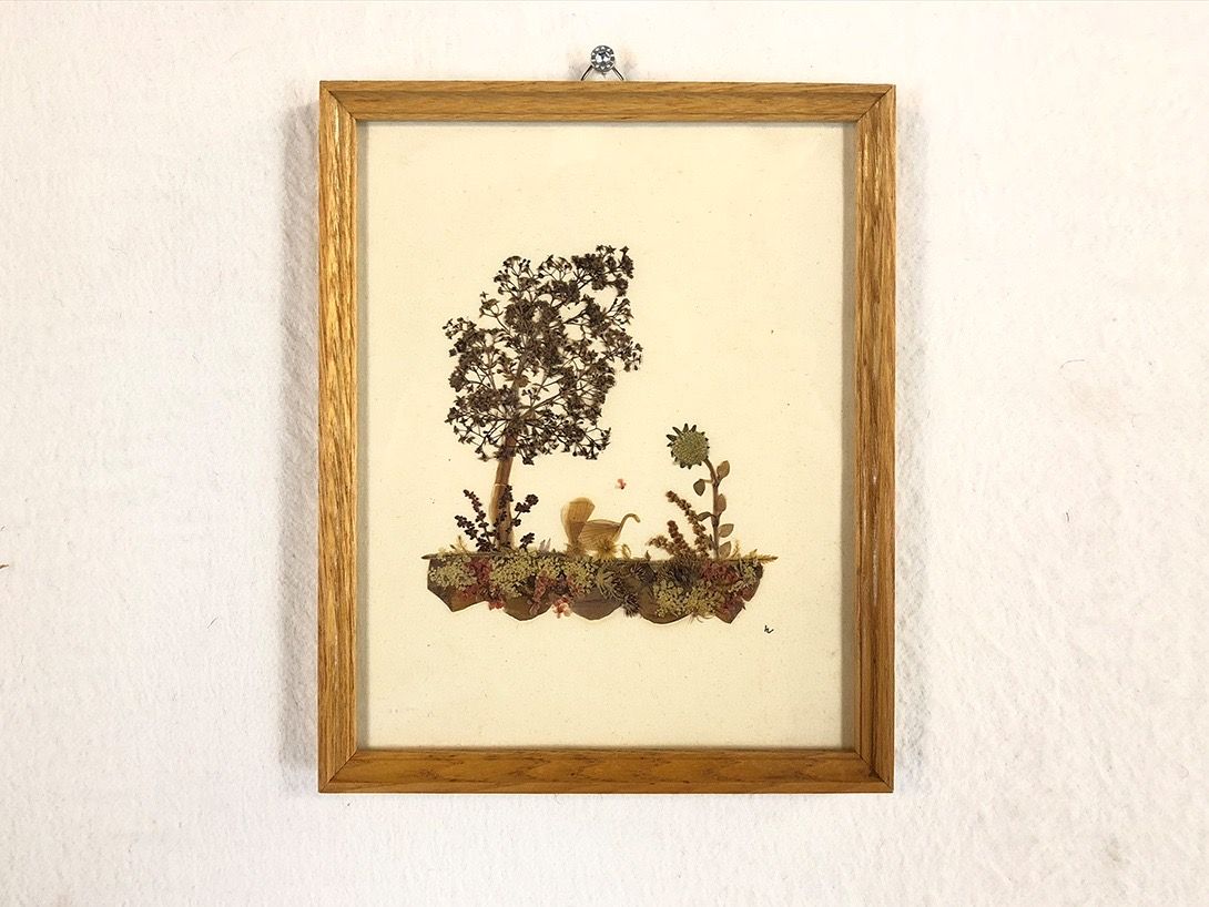 Foto Handmade Artwork Made of Real Flowers