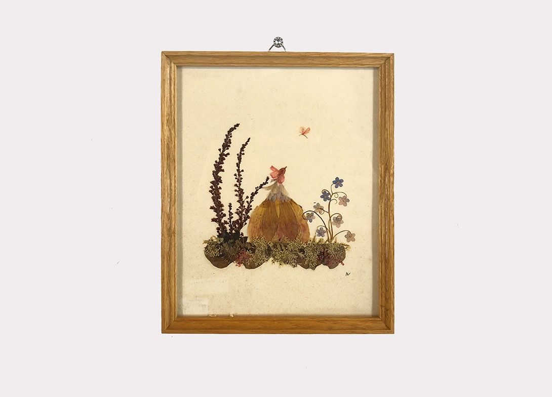 Foto Handmade Artwork Made of Real Flowers