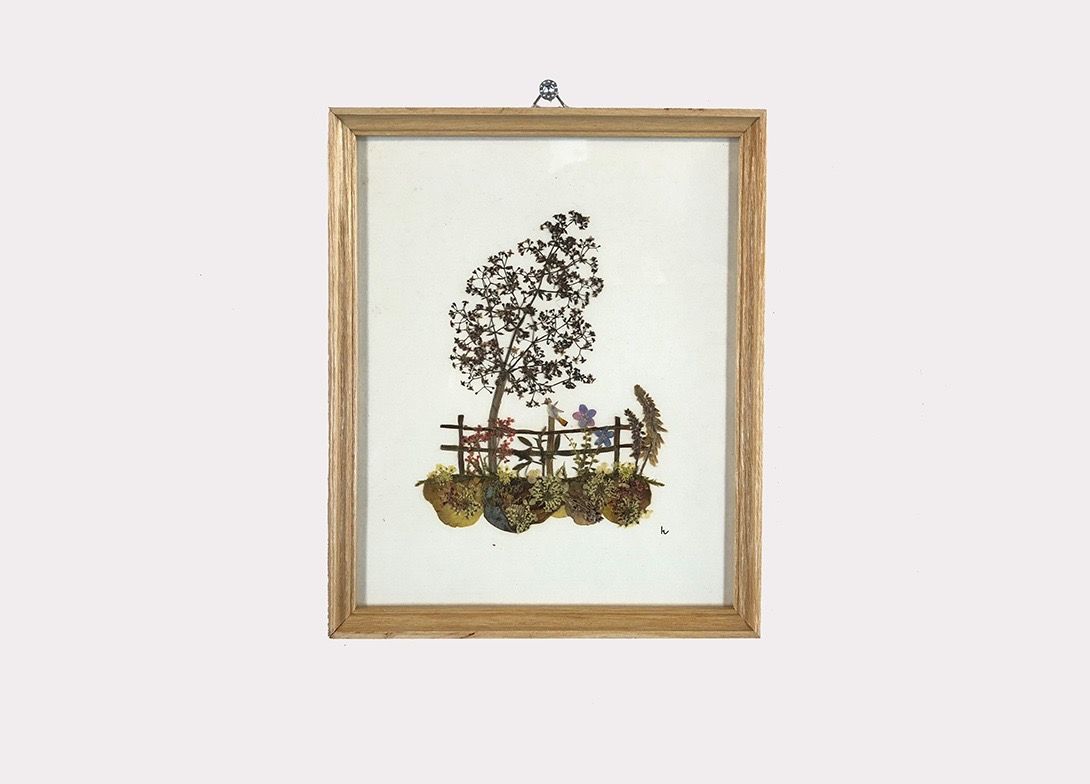 Foto Handmade Artwork Made of Real Flowers