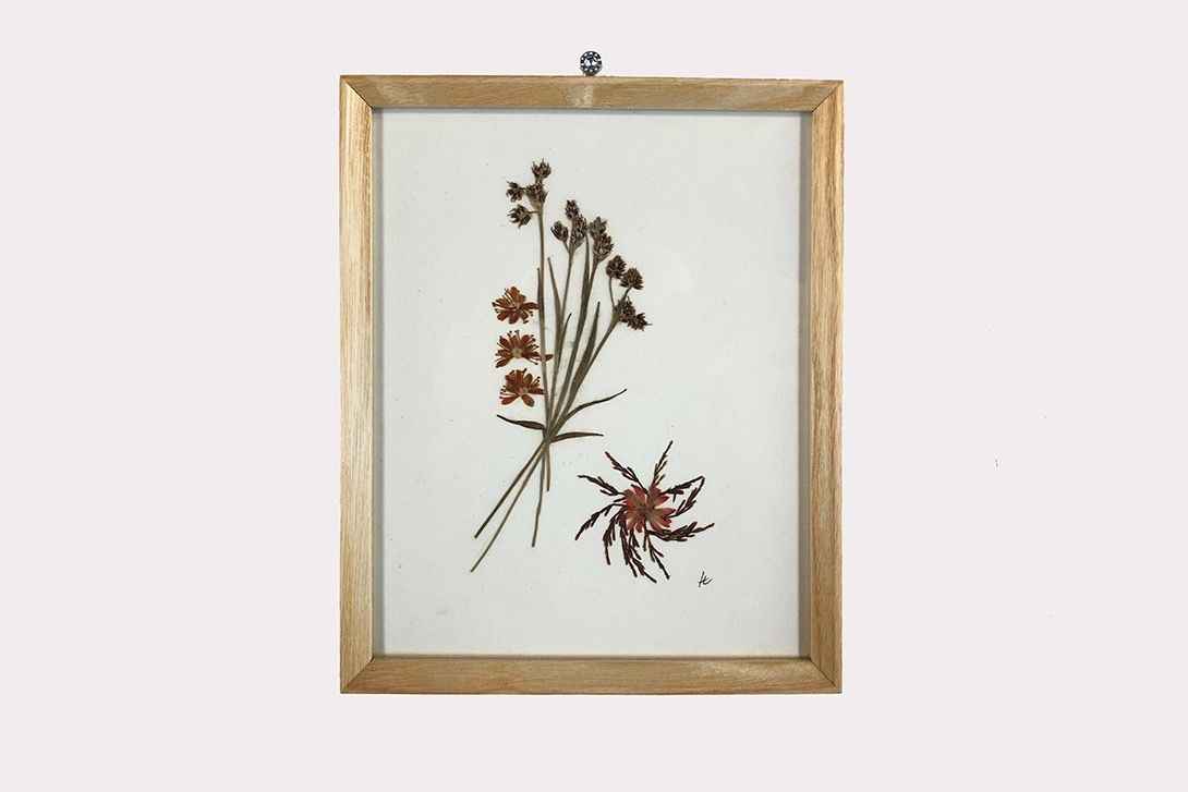 Foto Handmade Artwork Made of Real Flowers