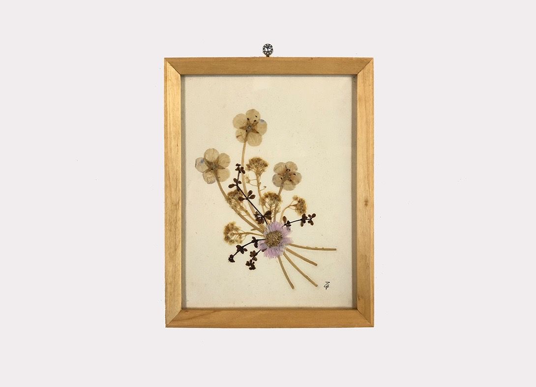 Foto Handmade Artwork Made of Real Flowers