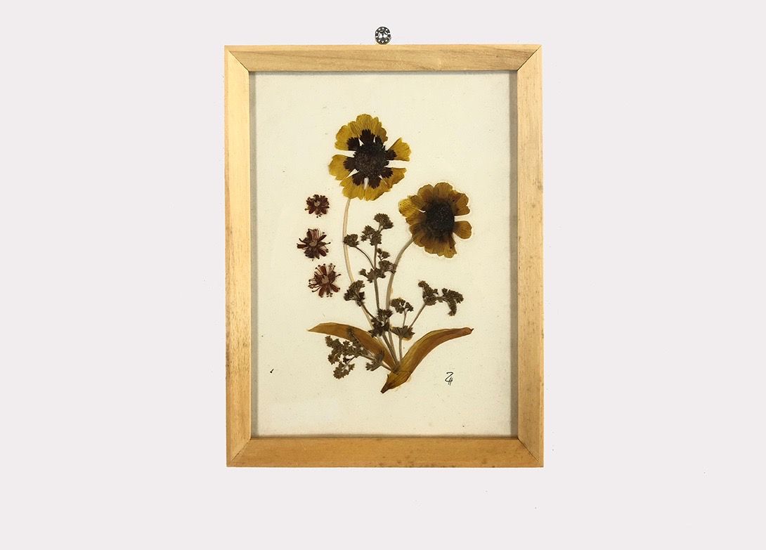 Foto Handmade Artwork Made of Real Flowers