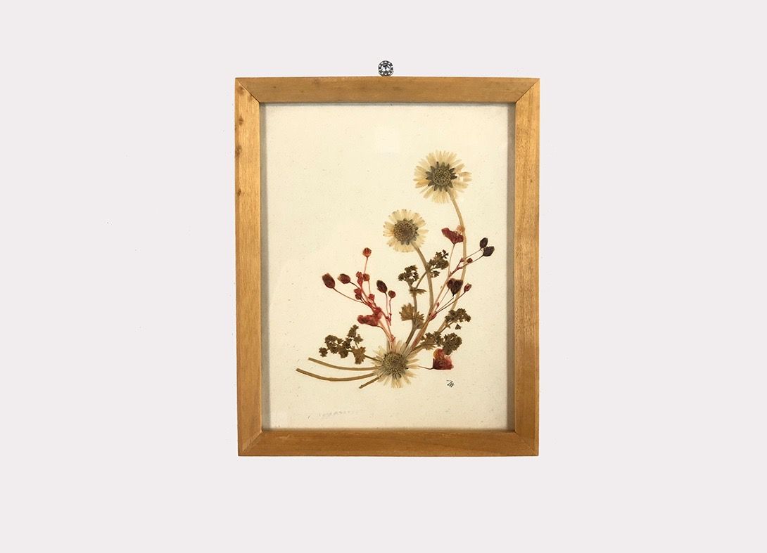 Foto Handmade Artwork Made of Real Flowers