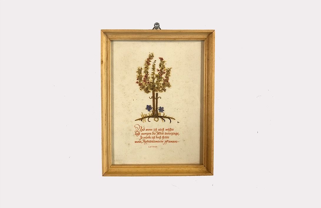 Foto Handmade Artwork Made of Real Flowers