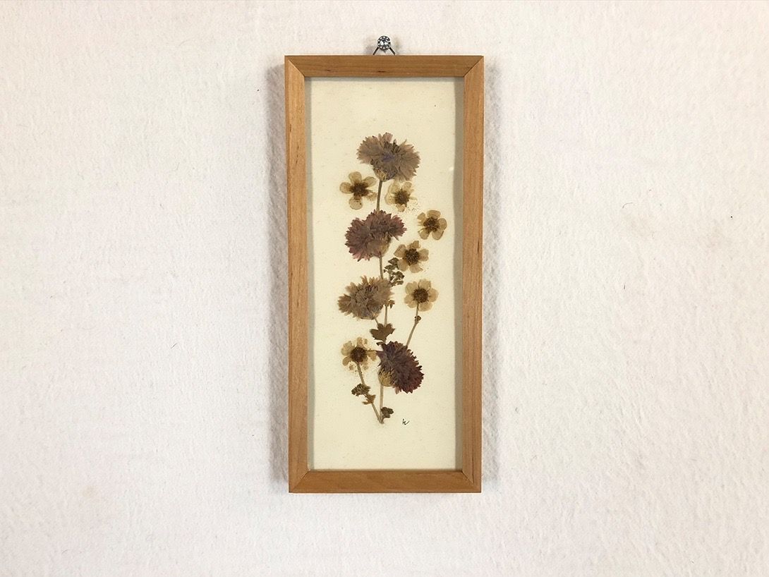 Foto Handmade Artwork Made of Real Flowers h24x11