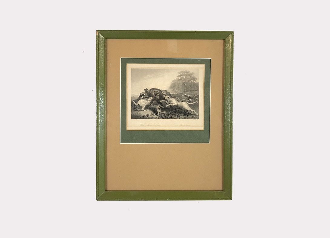 Foto Etching of a Bear Hunt 24D14