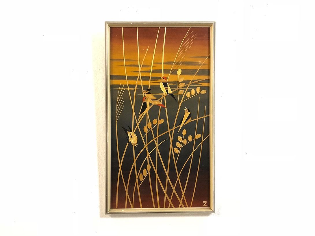 Foto Grass Picture of Birds in the Sunset Milan 1955 29D7