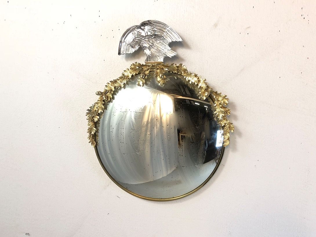 Foto Round Mirror with Metal Bird