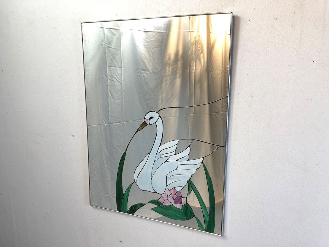 Foto Mirror with Swan and Waterlily