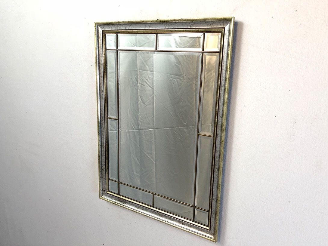 Foto Vintage Cut Glass Mirror h78x58