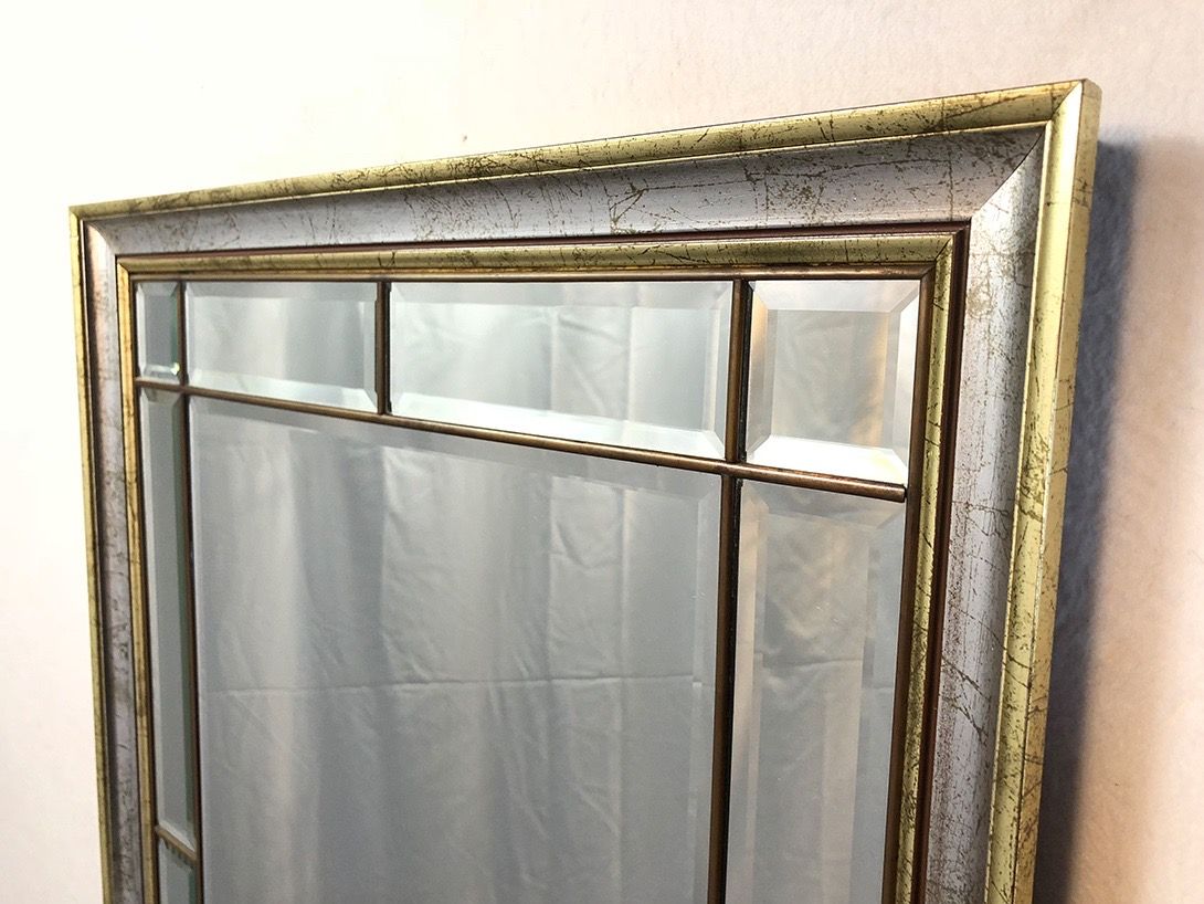 Foto Vintage Cut Glass Mirror h78x58