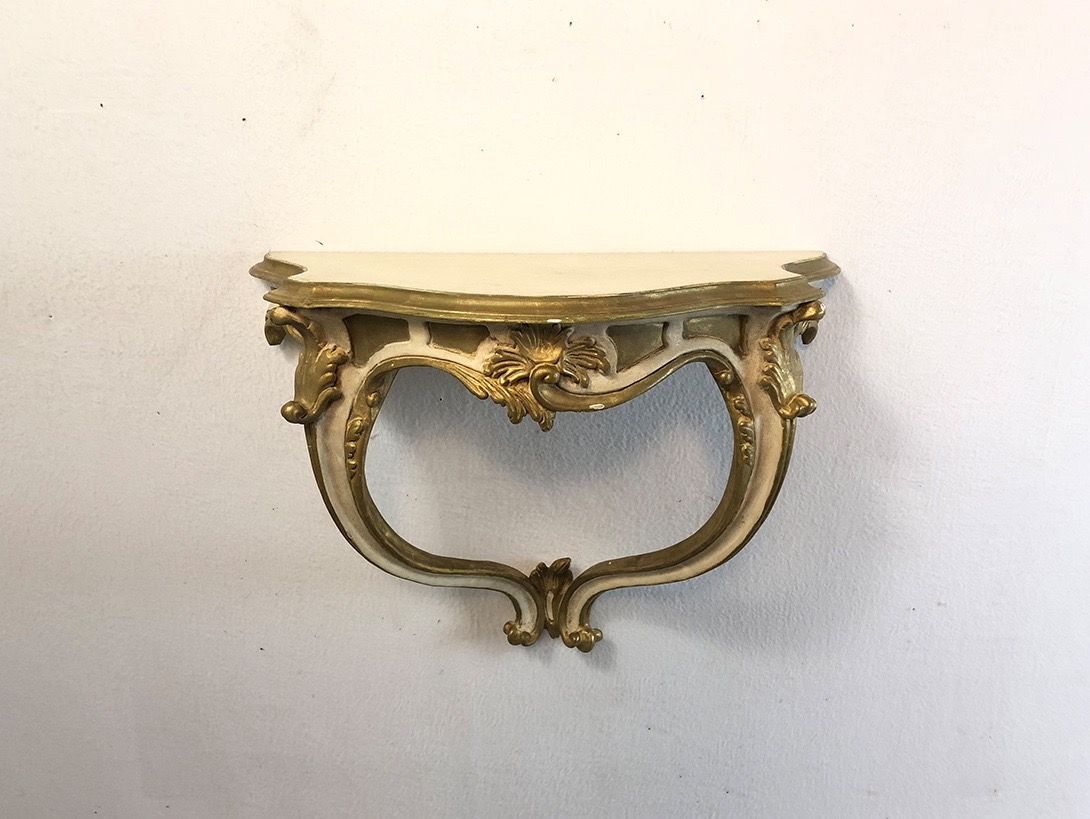 Foto Wall Shelf Baroque Golden L70 France 1900