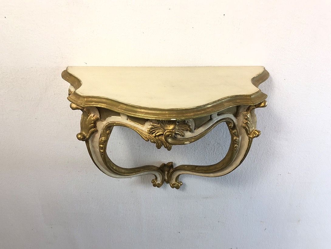 Foto Wall Shelf Baroque Golden L70 France 1900