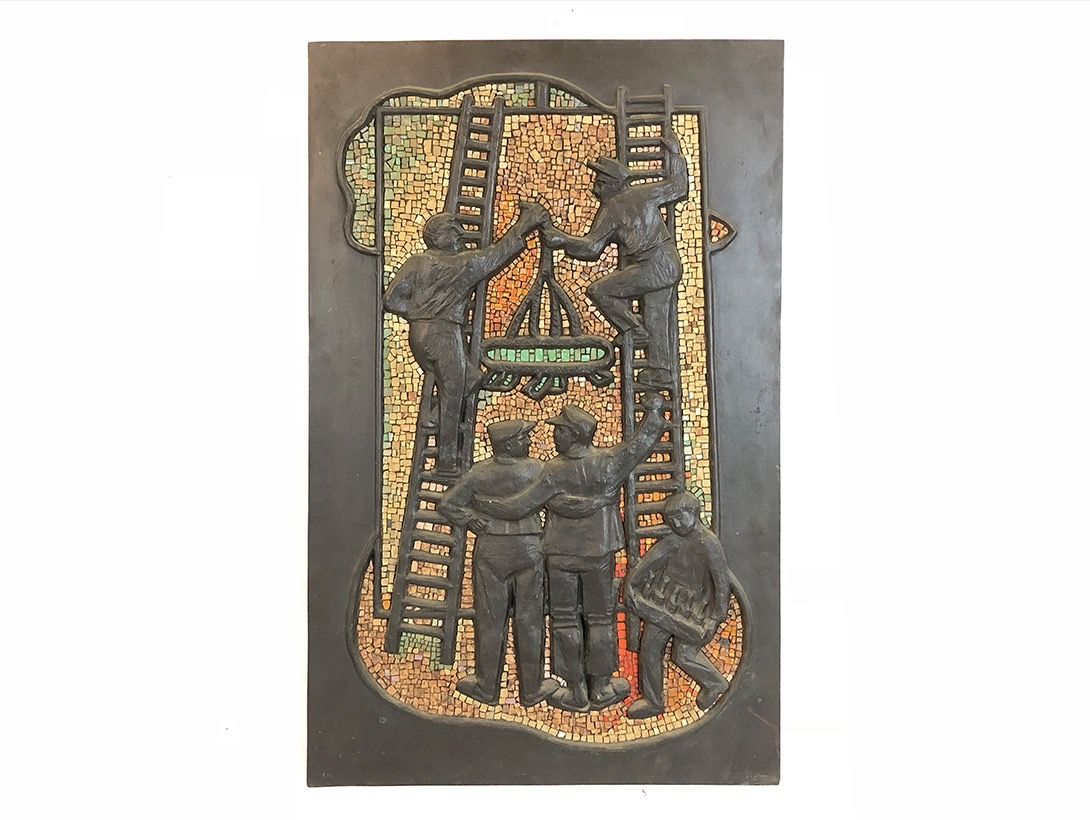 Foto Mosaic Artwork of Working Men