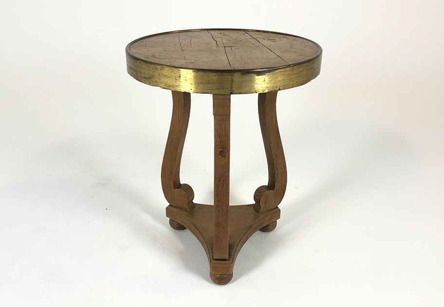 Foto Round Wooden Side Table h65x50
