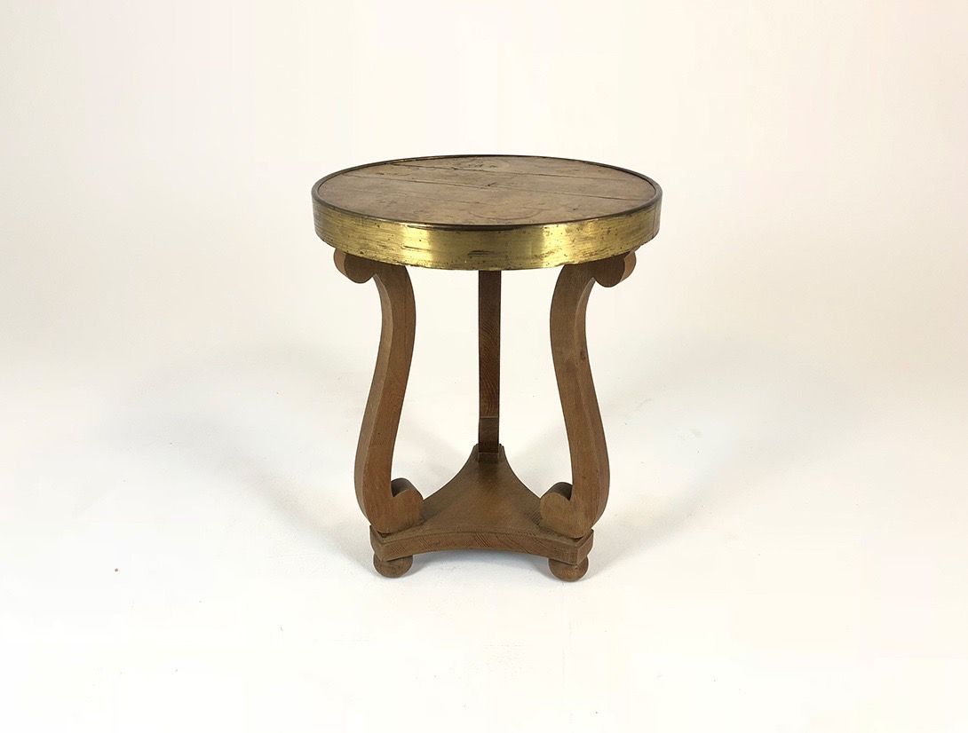 Foto Round Wooden Side Table h65x50