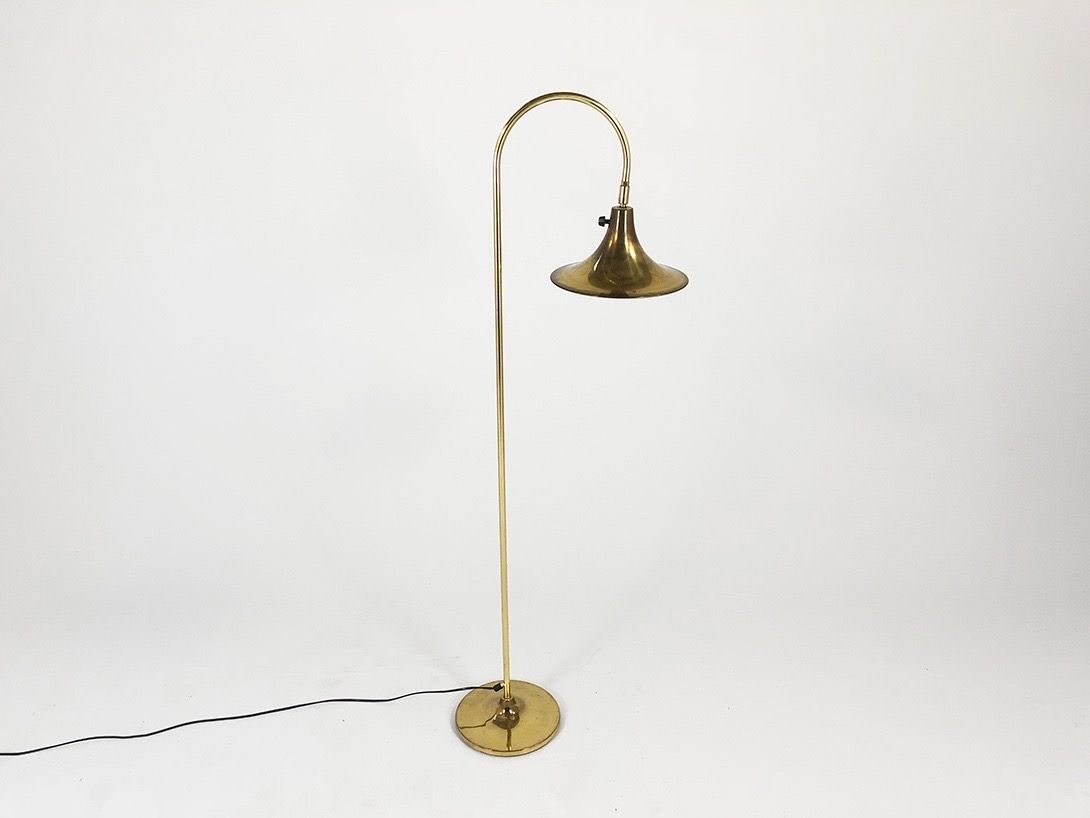 Foto Bent Brass Floor Lamp h143