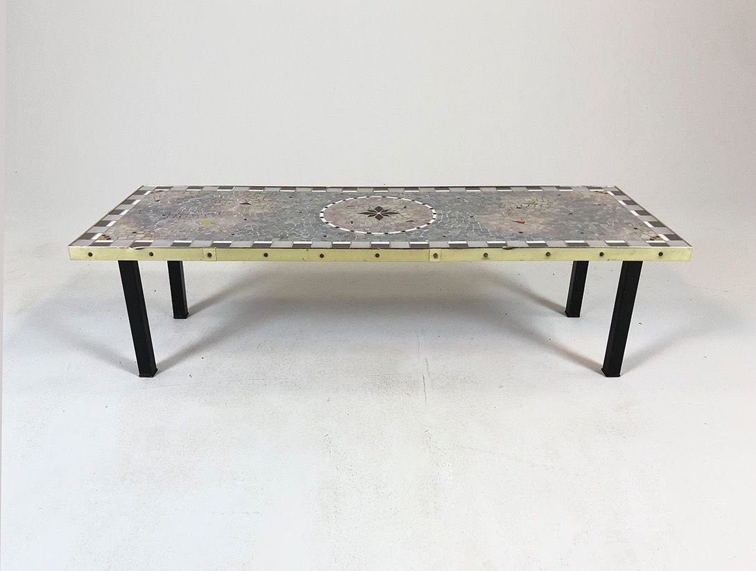 Foto Low Mosaic Flower Table h29x100x35