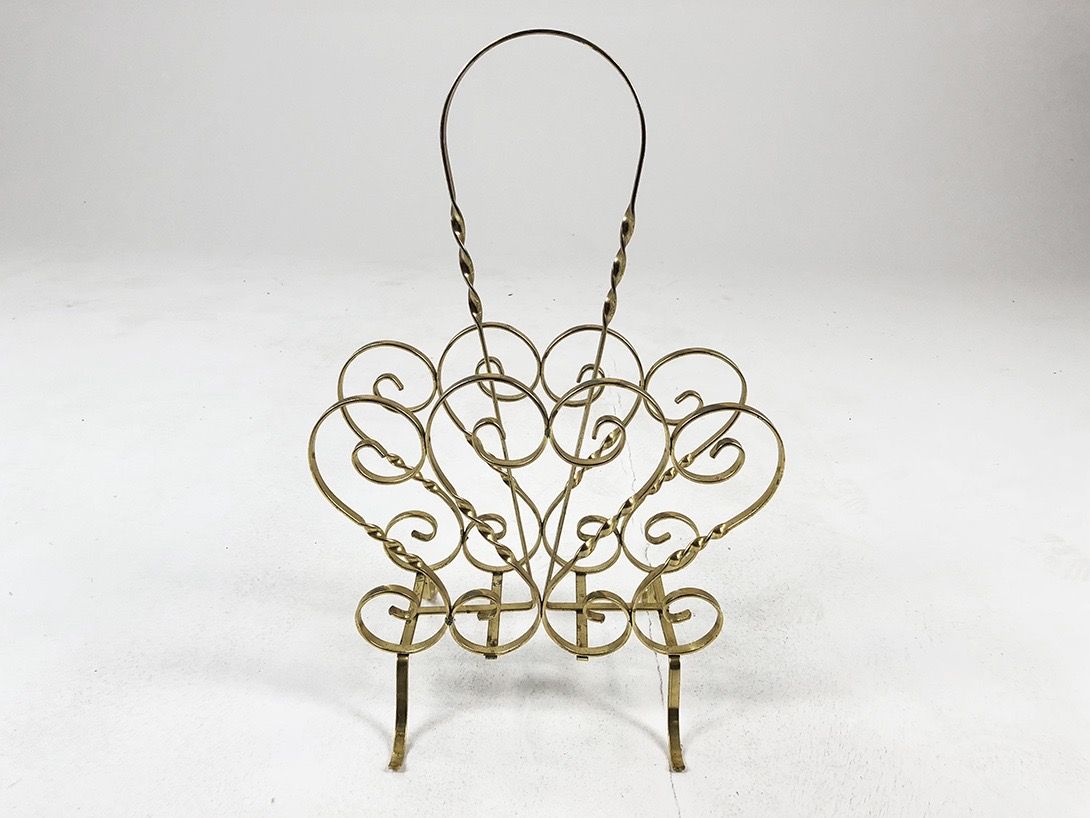 Foto Brass Ornate Newspaper Rack