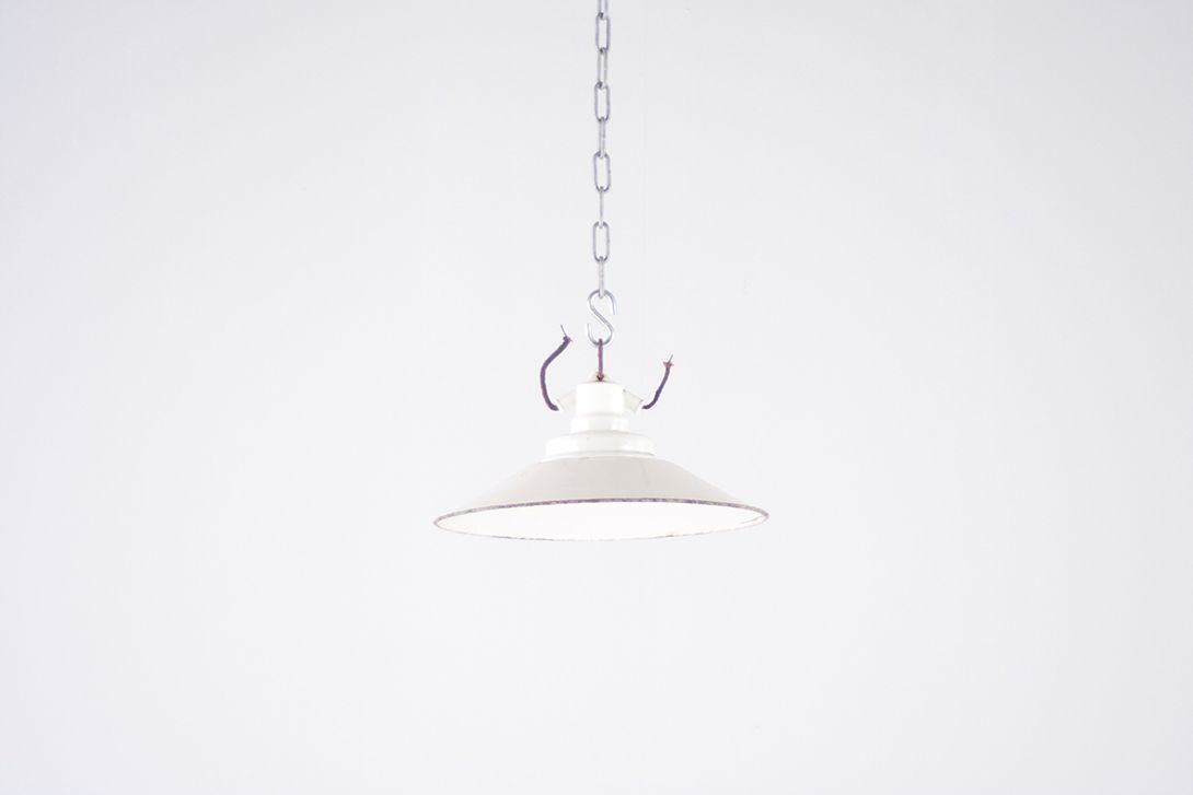 Foto White Enamel Lamp ø30