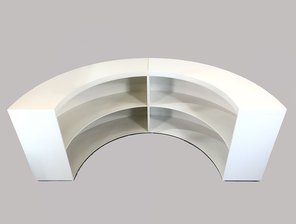 Foto White Round Modular Bar