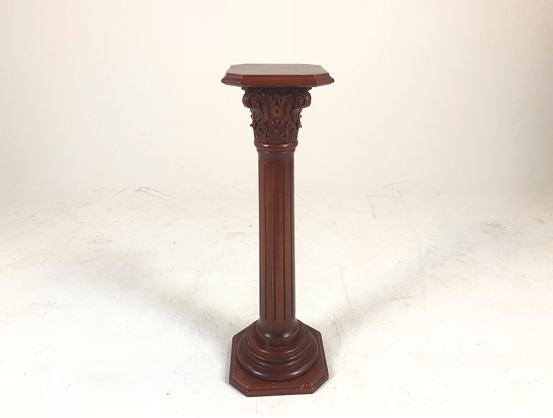 Foto Dark Brown Wooden Column h82cm