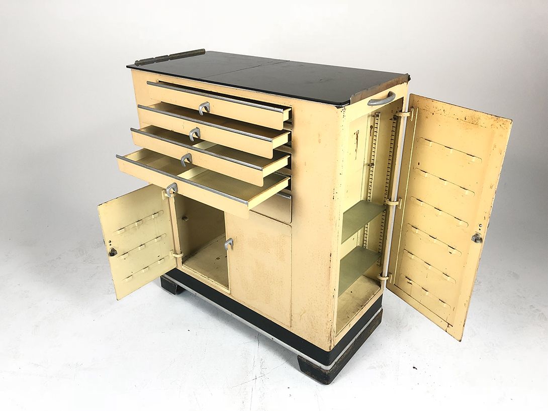 Foto Metal Medical Cabinet h108cm
