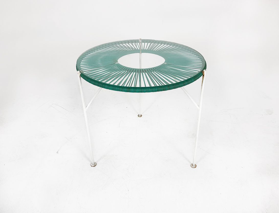 Foto Green Spaghetti Table Germany 1970 h62x67
