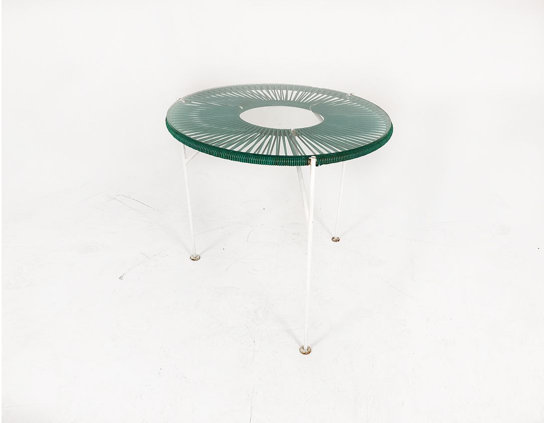 Foto Green Spaghetti Table Germany 1970 h62x67