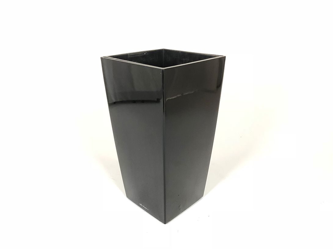 Foto Glossy Black Lechuza Flowerpot h76