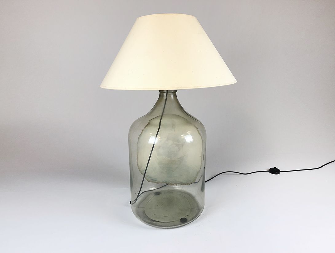 Foto Lamp on Beautifully Painted Bottle h94