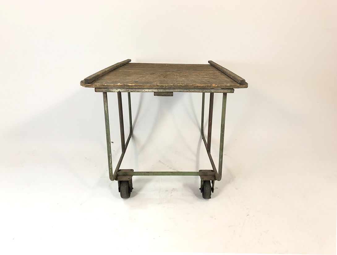 Foto Antique Wooden Serving Cart h85x87x127 *N