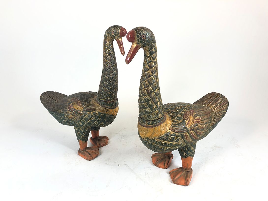 Foto Huge Massive Wooden Duck Persia h108