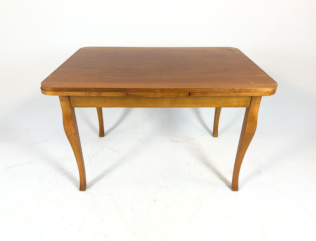 Foto Extendable Wooden Dining Table h76x85x121