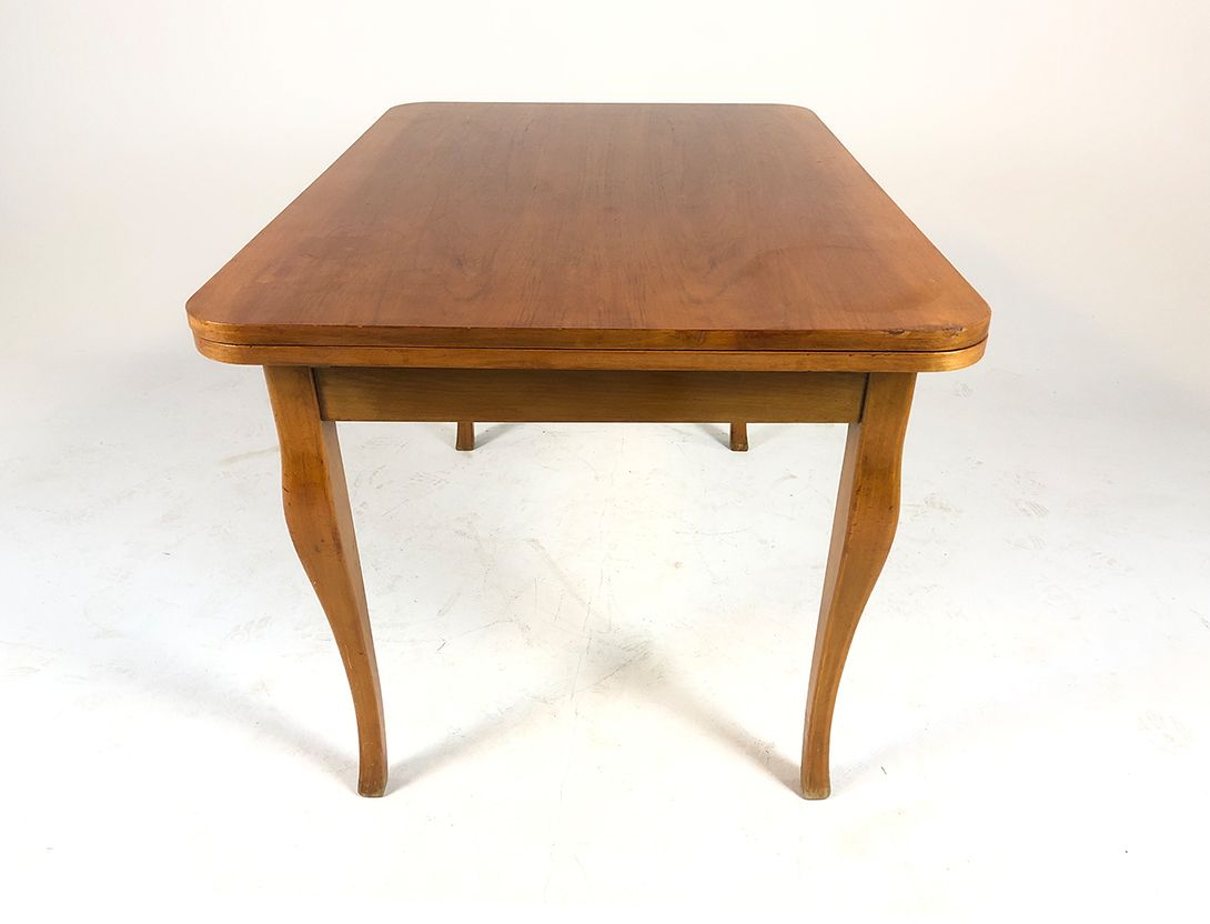 Foto Extendable Wooden Dining Table h76x85x121