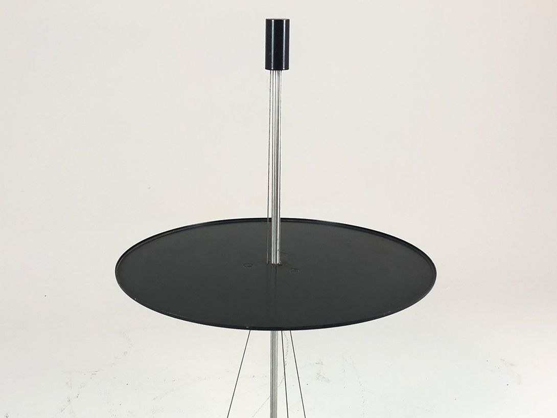 Foto Unique Black Side Table on Silver Pole h82x48
