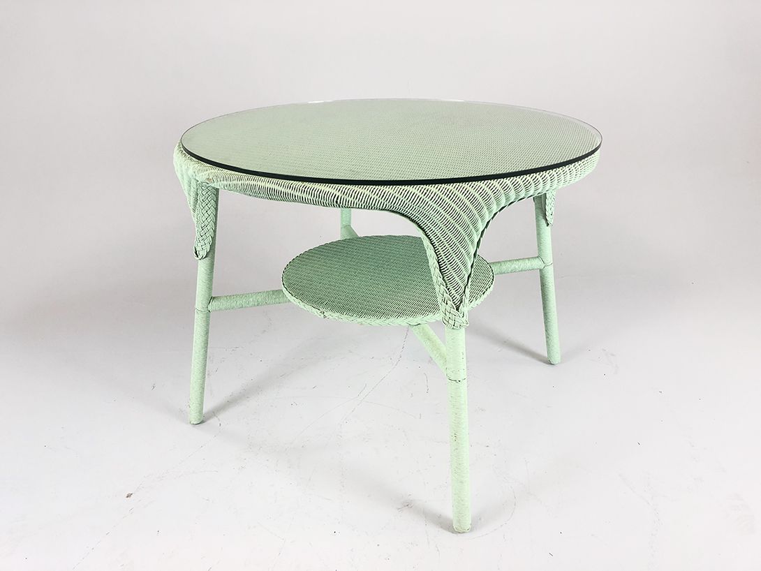 Foto Lloyd Loom Rattan Garden Table h63x80