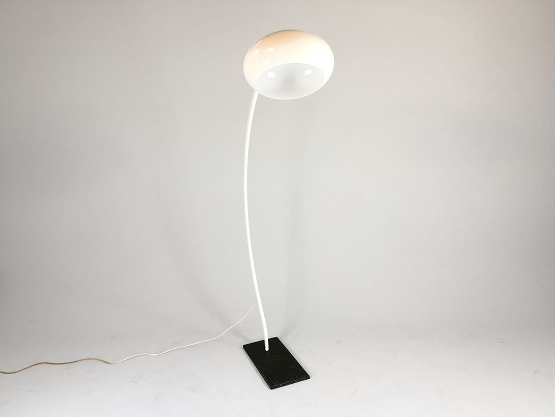 Foto White Adjustable Floor Lamp Germany 1970 h200 A1