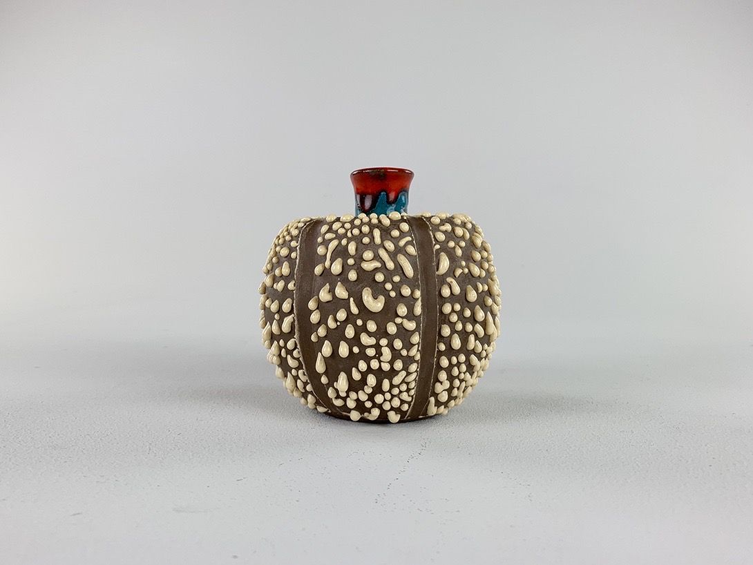 Foto Pumpkin Shaped Hippie Vase h11 California 1963 A5