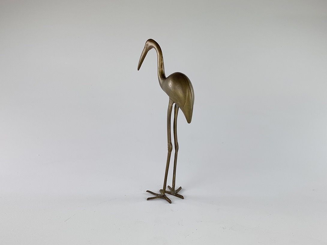 Foto Brass Crane Sculpture