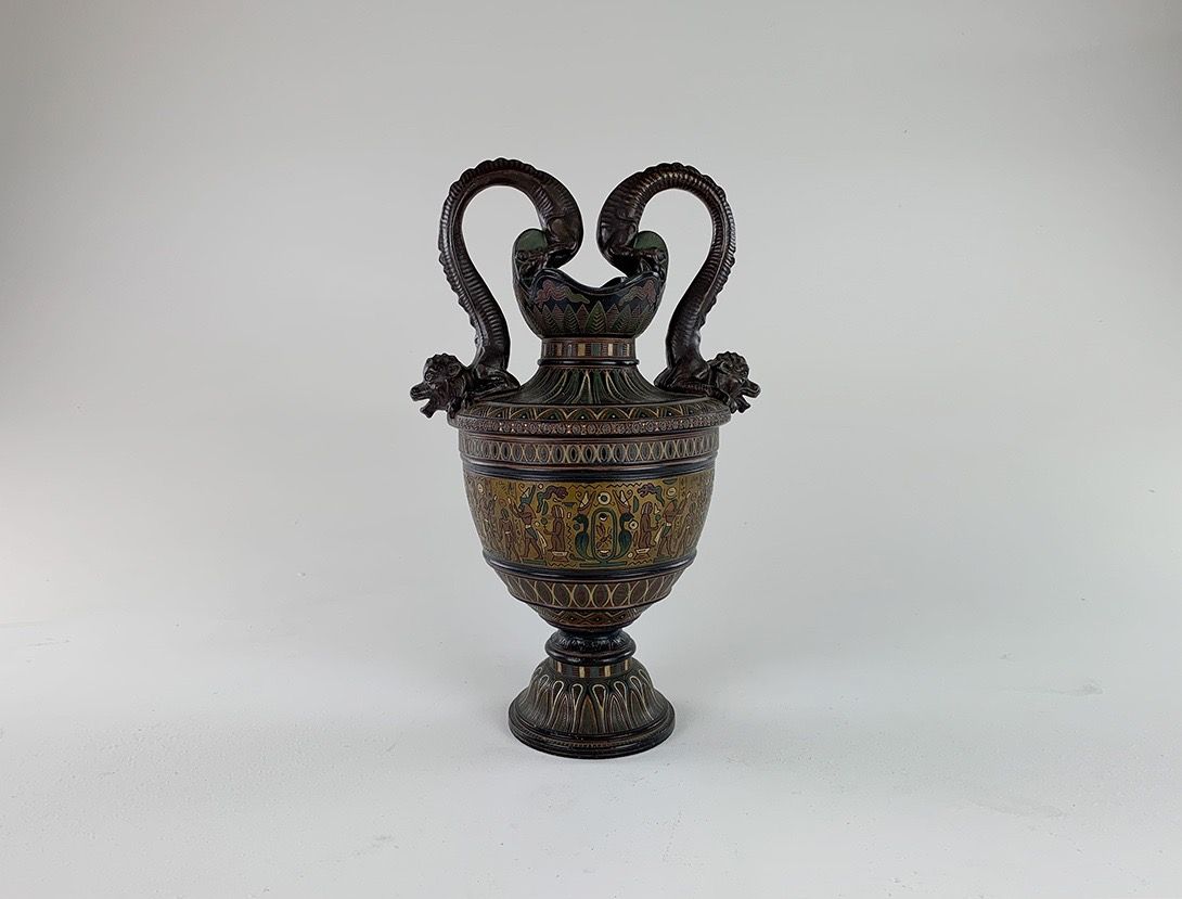 Foto Pair of Two Amphora Vases h50 E7
