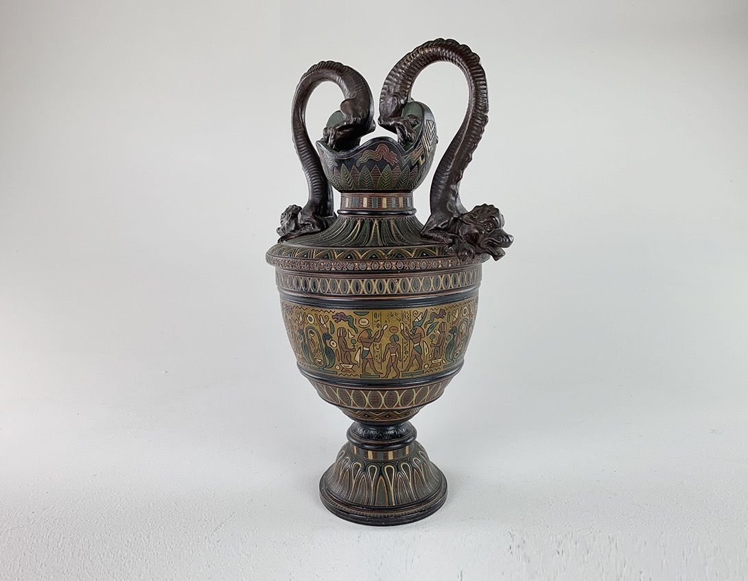 Foto Pair of Two Amphora Vases h50 E7
