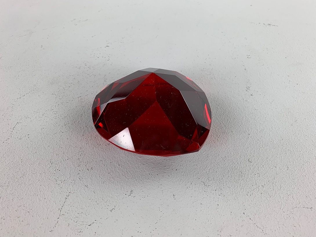 Foto Paper Weight Rubin Diamond Shaped Jena 1925
