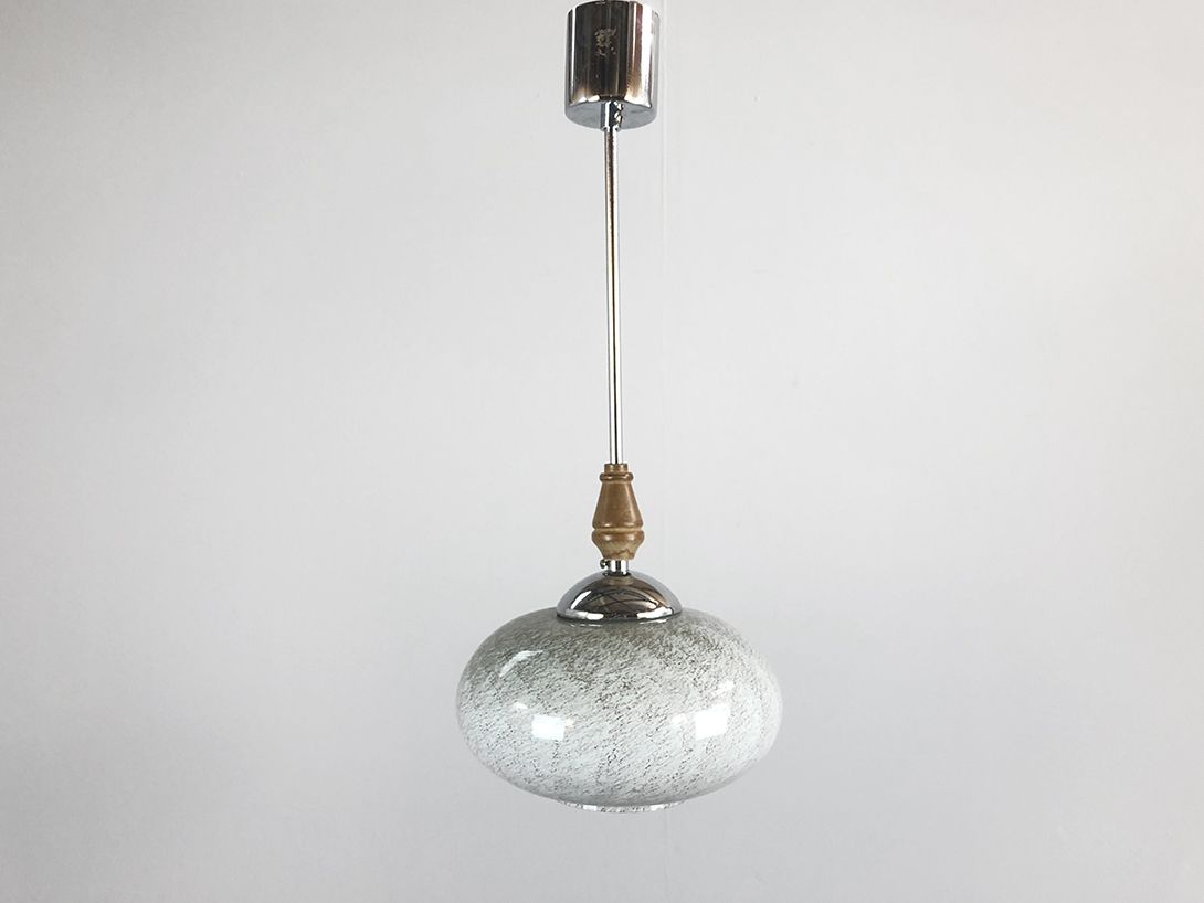 Foto Oval Grey Pendant Lamp ø24