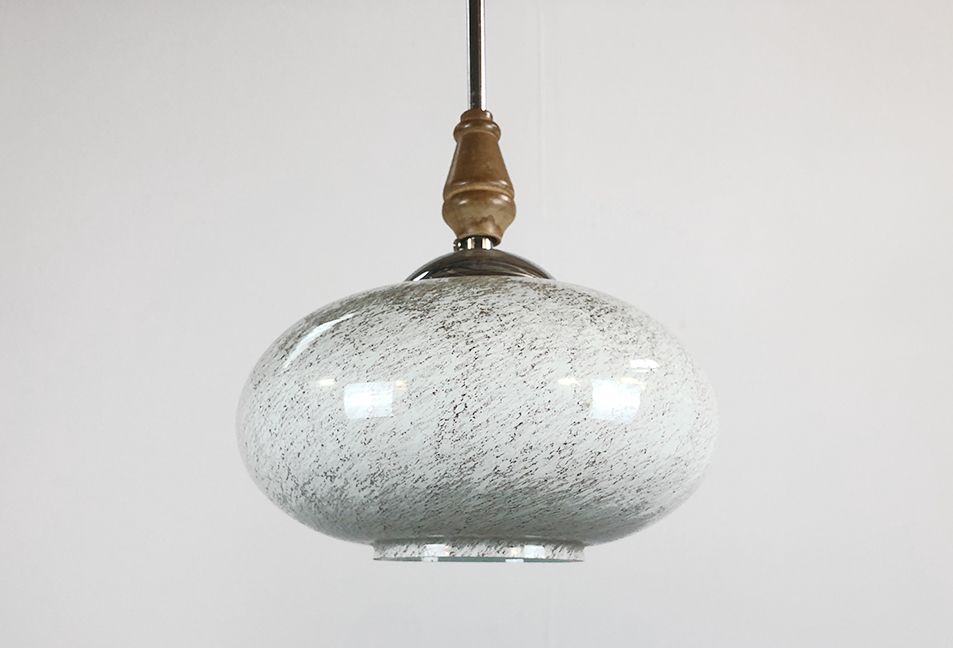 Foto Oval Grey Pendant Lamp ø24