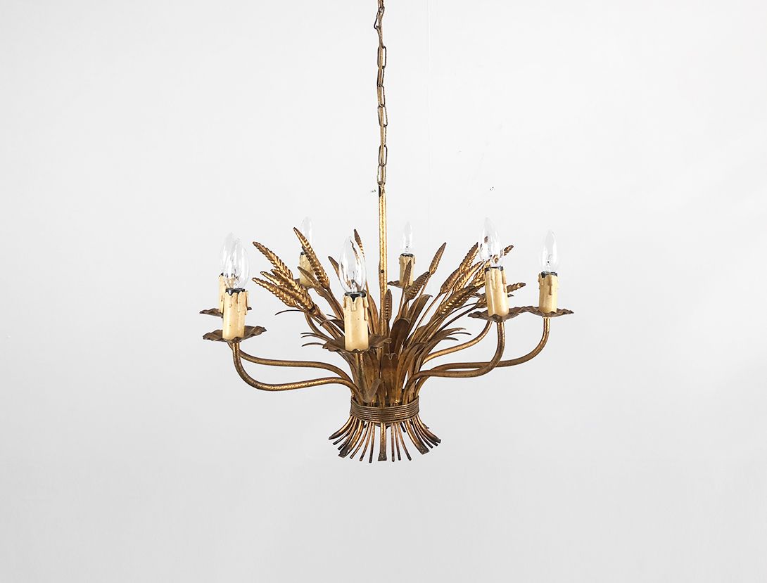 Foto Golden Chandelier with Leaves ø60