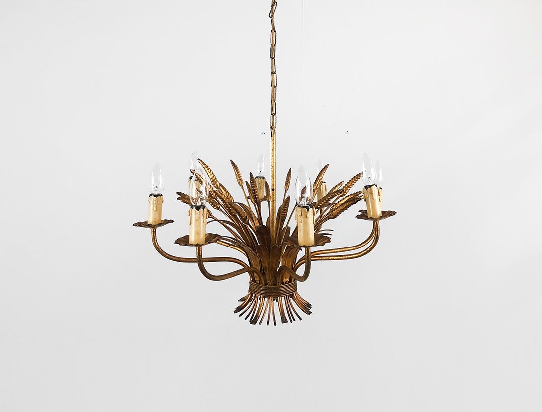 Foto Golden Chandelier with Leaves ø60